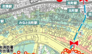 津波ハザードマップ中央区（引用：神戸市危機管理室）